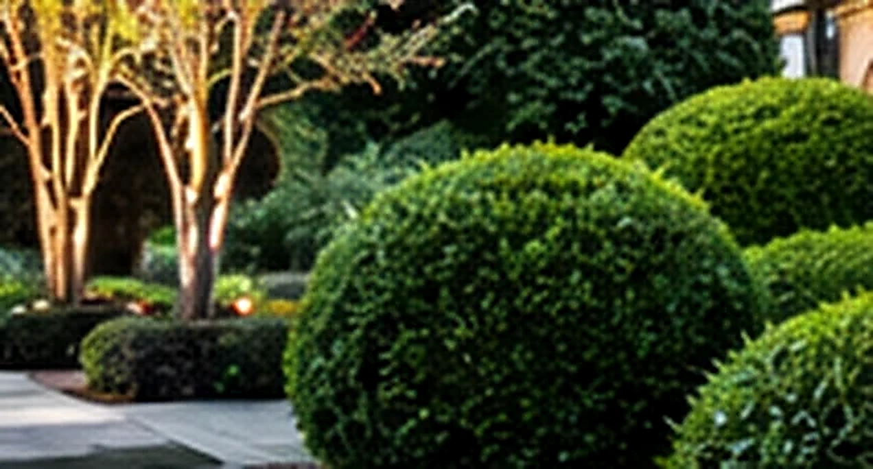 Exclusieve aangelegde tuin met buxus